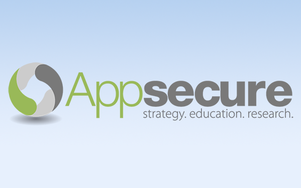 Appsecure logo on light blue background